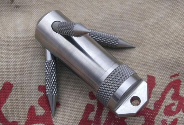 Titaner Titanium Ti EDC Kit di sopravvivenza Kit di stoccaggio impermeabile Contenitore scatola pillola per pillole YT40 Gancio Grappling Camping5394546