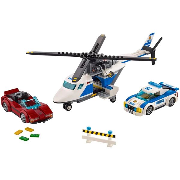 Building per auto per auto della guardia della polizia della polizia cittadina 60138 Chase ad alta velocità Swat Figura regalo giocattolo educativo per bambini ragazzo