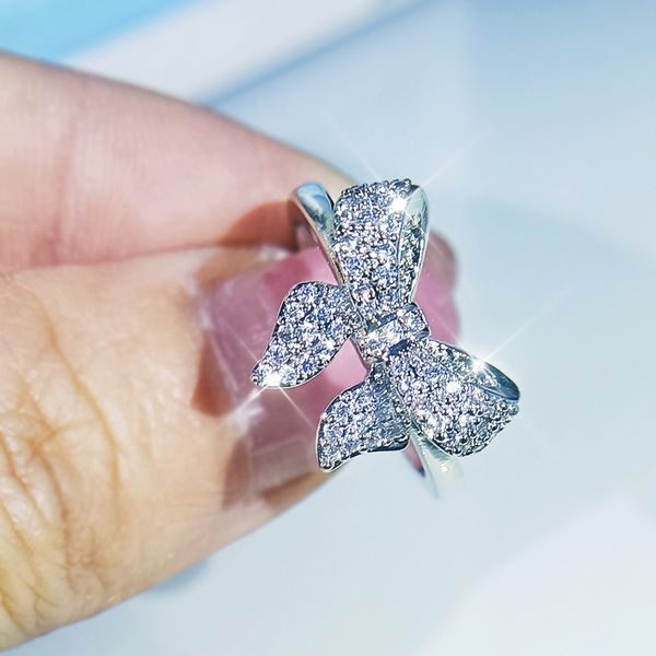 Collana con ciondolo a fiocco carino alla moda, brillante, in argento sterling, con fiocco, firmata Sailormoon, girocollo, da donna, unica_voghion.com