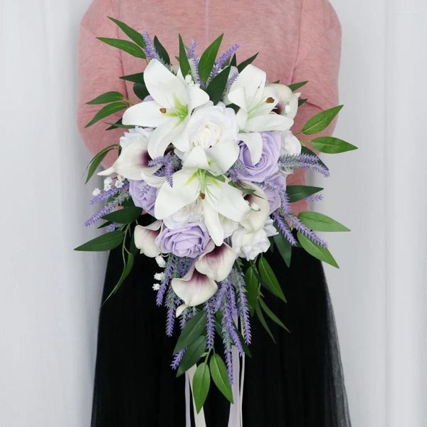 Декоративные цветы капель -тип невесты Свадебные букеты в европейском стиле открытый пору