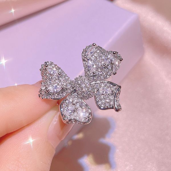 Niedliche Schleife Designer Anhänger Halskette Brilliant Sterling Silber Bowknot Ringe Halsketten Sailor Moon Choker Unquie Frauen_voghion.com
