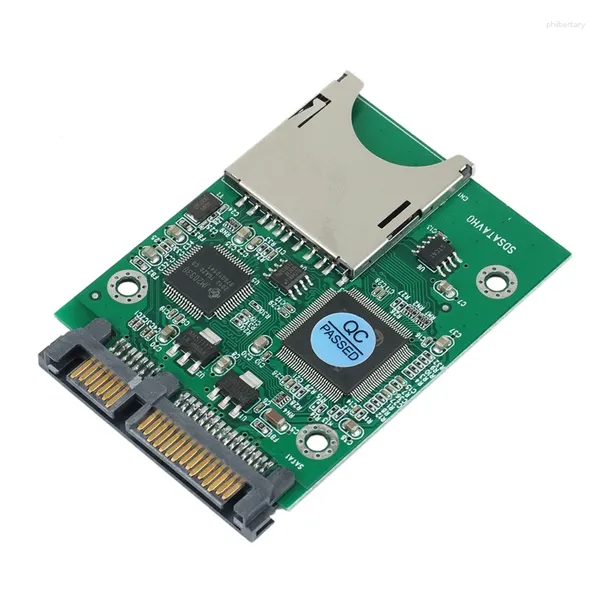 Компьютерные кабели SD SDHC Secure Digital MMC Memory Card до 7 15P SATA Serial ATA Adapter Adapter Easy Установка без драйвера требуется