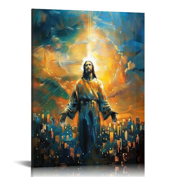 Jesus Cristo Cristão: Poster Mercy, Impressão de Canvas, Decoração de Parede para Casa e Escritório - Arte religiosa inspiradora