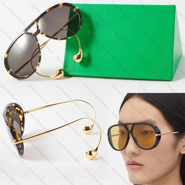 Designer Drop Aviator Sonnenbrille Neue Innovative für Frauen Modebrillen Sonnenbrillen 1273s Metall Tempel Signature Drop UV400 mit Originalbox