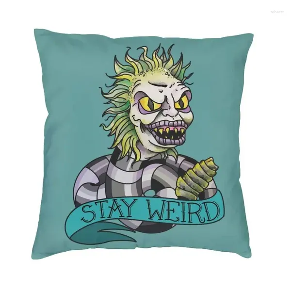 Travesseiro Beetlejuice Stay Stay Weird Luxury Cover Decoration Decoration Classic Movie Sofa Case