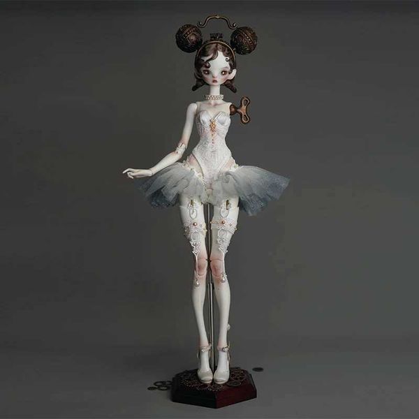 Dolls 1/4 Especial Corporal despertador da menina nua boneca de alta qualidade Toys Novo lançamento The Little Witch Body One Arm Style Galze Vestido Y240528