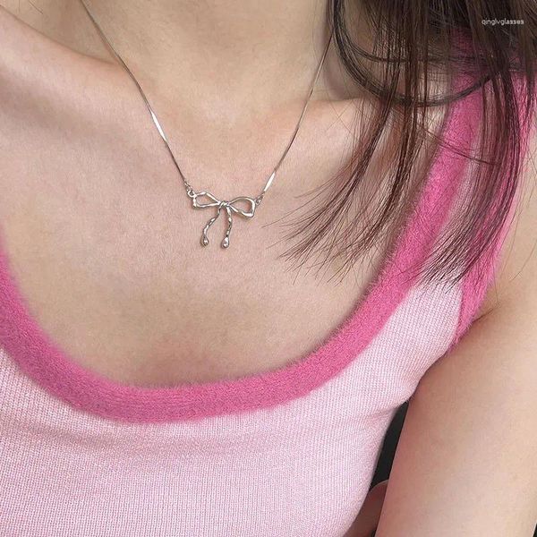 Pingentes Real 925 Sterling Silver Buskknot Pingente Colar para mulheres Presentes Colares de cobra de cobra