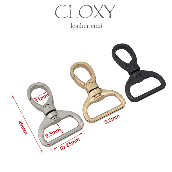 1pcs Металлический 4 размера развязочные крючки застежки -загуски Lobster Clasps Плоские нижние пружинные затворы