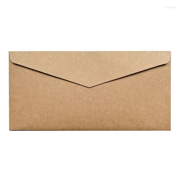 Подарочная упаковка ручной оптом черные конверты Kraft Cowhide Paper Рождество написано 50 шт -треугольник пустые приглашения