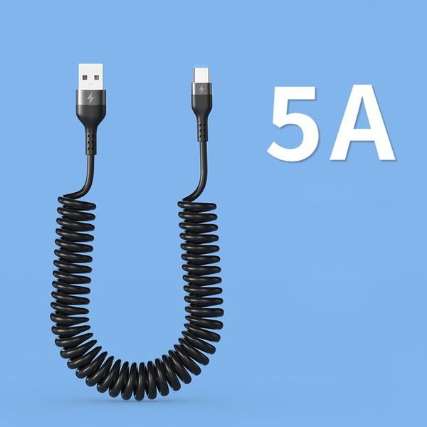 66W 5A schnelles Laden USB Typ C Kabelauto USB -Kabel für Samsung Xiaomi Redmi Honor Phone Ladegerät Datenkabel Vejbw