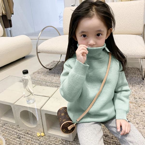 Girls 'Plush Sweater One Piece Plushing addensato Western Collar Worse Mink Wool Abbigliamento invernale Base Baby Base