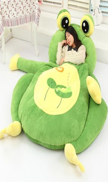 Высококачественный 5 стиля мультфильма лягушка животных фасоль мягкая плюшевая диван -диван -диван ковер Tatami 2 размеры Tatami9300689