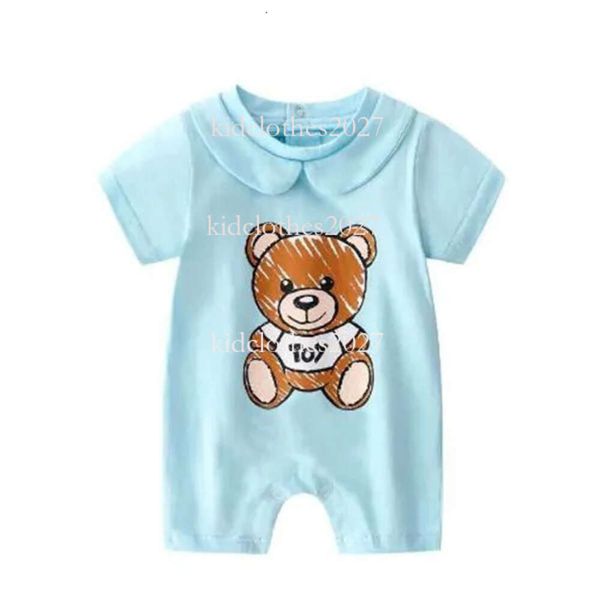 2022 Summer Baby Boy Girl BB New Born Romper 100% хлопковая одежда с короткими рукавами.