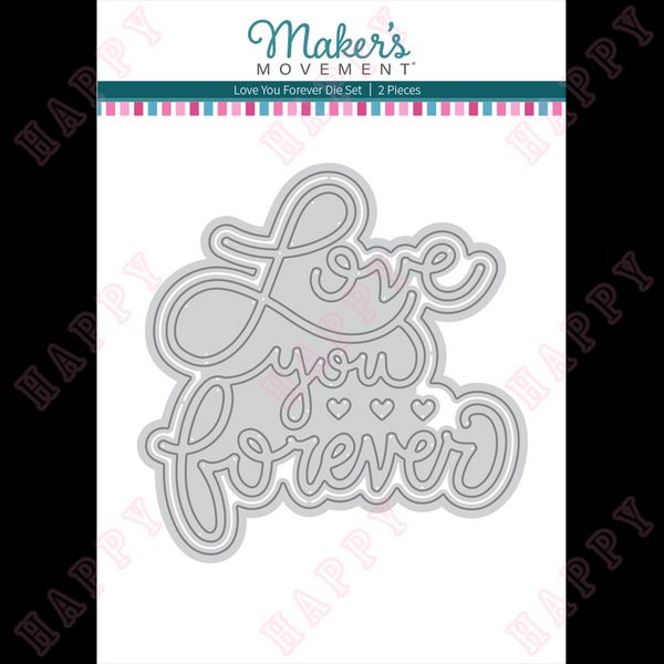 Metal Cutting stirbt Valentinstag Love You Forever DIY Scrapbooking Hüllkippe Diary Album Dekorative Handwerksdämpfer Vorlage