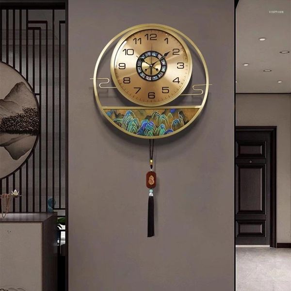 Relógios de parede Móveis para casa Decoração da roleta Decoração da sala de jogos de luxo liderado Longo, lindos ornamentos elegantes Design de vida