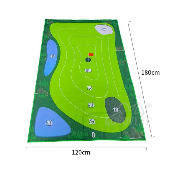 Gioco di golf casual set mini golf golf per regali di casa e ufficio-golf per adulti bambini in famiglia all'aperto indoor 120x180 cm di gioco.