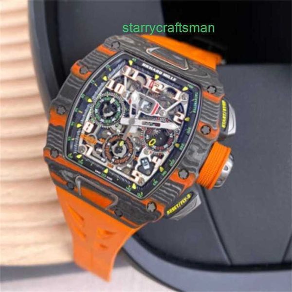 Richamills assiste RM RM Tourbillon Wristwatch Sports Watch Men's Watch RM 11-03 McLaren colorido carbono ntpt oco Hollo