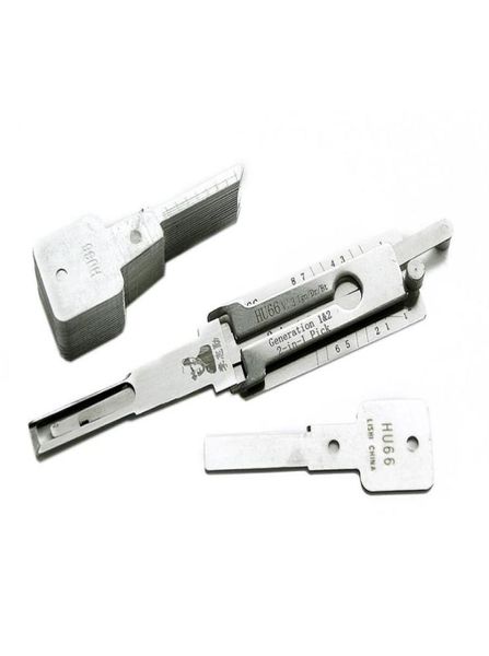 Lishi Hu66 V.3 IGN/DR/BT 2-em-1 Pick Auto e decodificador para VW // Skoda/Seat/Roewe 550, etc. Locksmith Tool2038768