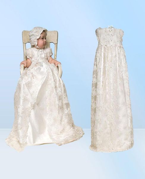 Vintage Baby Girl Dress Taufe Kleider für Mädchen 1. Jahr Geburtstagsfeier Hochzeit Taufe Baby Kind Kleidung BEBES Y2004099764648