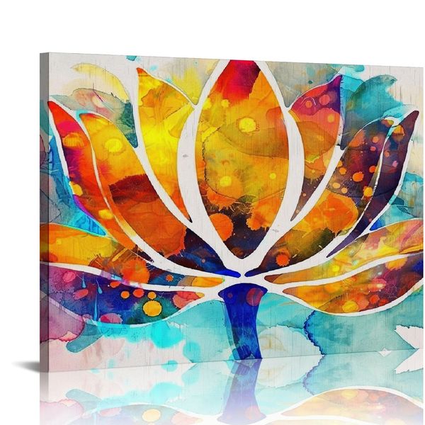 Inspirational Wall Art Decor Poster Poster Pintura emoldurada Impressão Como a Arte da Lotus Canvas para Decoração do Escritório da sala de estar em casa