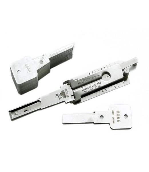 Lishi Hu66 V.3 IGN/DR/BT 2-em-1 Pick Auto e decodificador para VW // Skoda/Seat/Roewe 550, etc. Locksmith Tool5565590