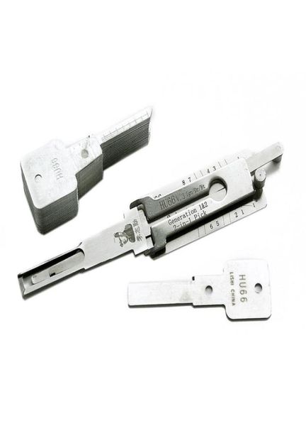 Lishi Hu66 V.3 IGN/DR/BT 2-em-1 Pick Auto e decodificador para VW // Skoda/Seat/Roewe 550, etc. Locksmith Tool6980460