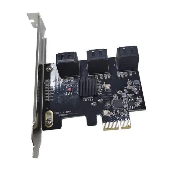 Новая 6-портовая SATA PCI-E Transfer SATA3.0 КАРТА расширения 6-порт 6G CARD PCIE TO SATA расширение