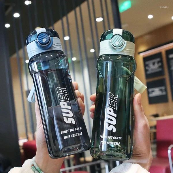 Wasserflaschen 750 ml Plastik mit Tee Infuser Bounce Tritan BPA kostenlos und leckeres Outdoor -Sportfitness tragbares Getränkeblaschengeschenk
