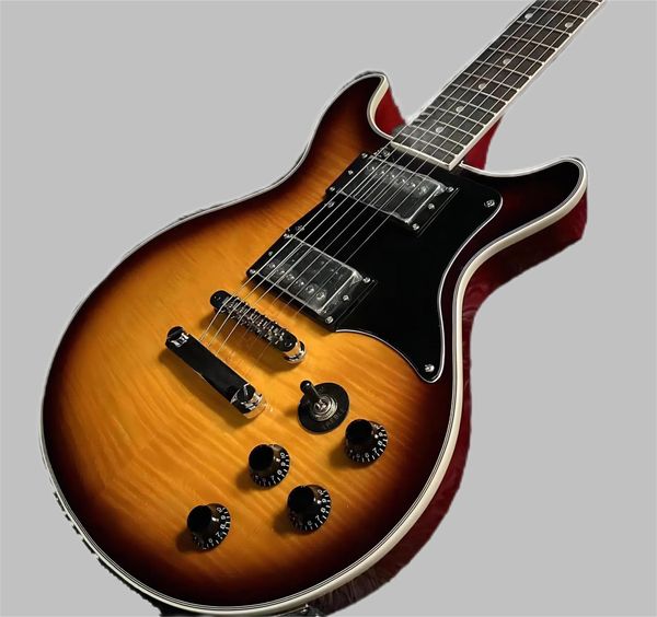 Studio Electric Guitar, Guitar a 6 corde, colore da sole vintage, tastiera in palissandro, ponte Tune-o-matic, spedizione gratuita 2589
