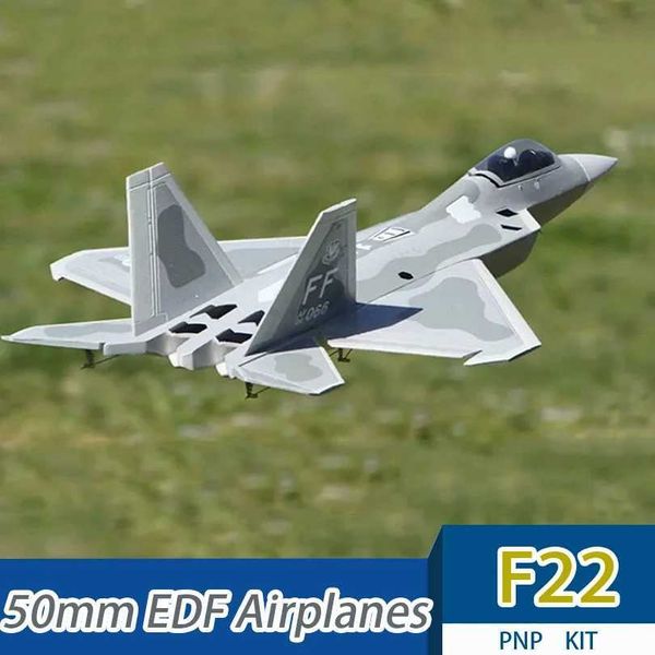 Elektrik/RC -Flugzeug F22 50 mm EDF -Kanal -Kämpfer Funkflügel Funkregelung Elektrische Flugzeugmodell RC Aircraft Kit PNP Q240529