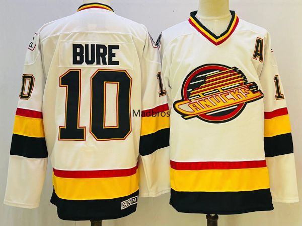 Pavel Bure Jersey 10 Ванкувер-хоккейные майки 16 Тревор Линден Джерси ретро-свитер сшитые буквы