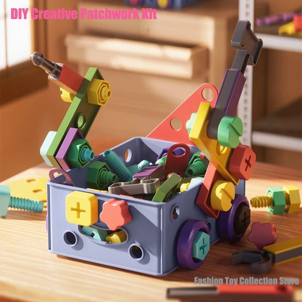 Giochi del kit di riparazione a vite fai -da -te variabili per bambini Strumenti di assemblaggio di smontaggio impostate giocattoli educativi per puzzle creativi per bambini 240517