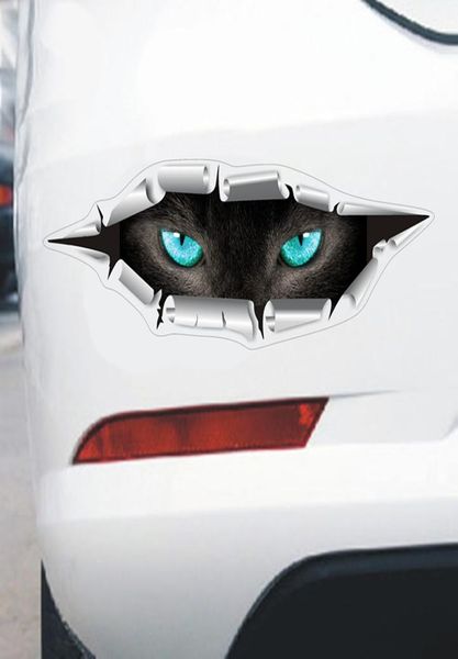 3D Cars adesivo veículo ocular decoração Men039s Eyes Peek Beautiful Woman Animal Car Stickers Decales Ornaments5521067