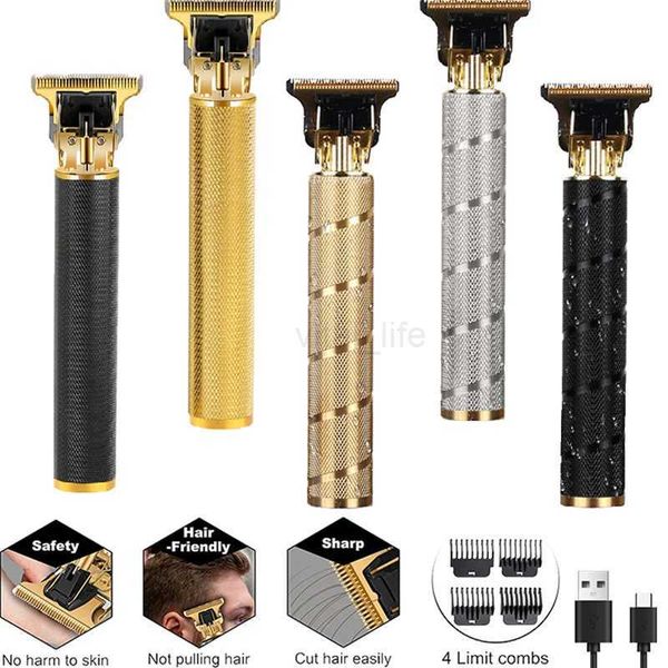 T9 Electric Hair Clipper USB Charging Professional Wireless Razor Waterproof Textured Hair Shave Dual Purpose Trimmer for MenCL240715
