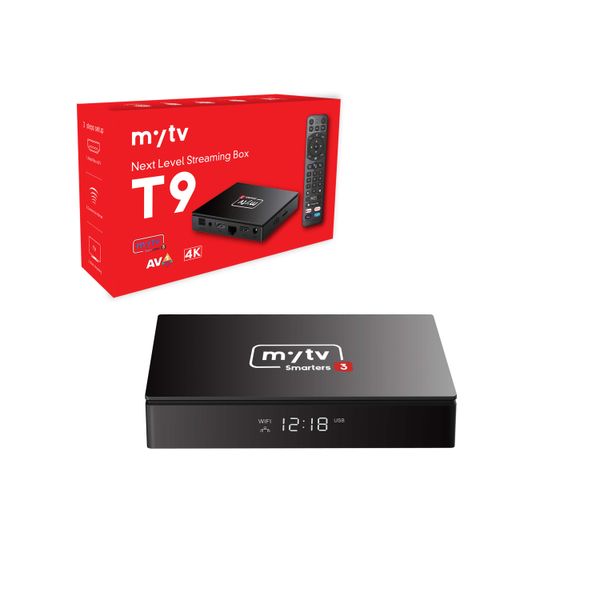 Mytv smarters3 T9 Set Top Box 4G+32G S905W2/2T2R 2.4+5G WIFI/BT5.0/AV1/Widevine L1 Android 11 Prova gratuita