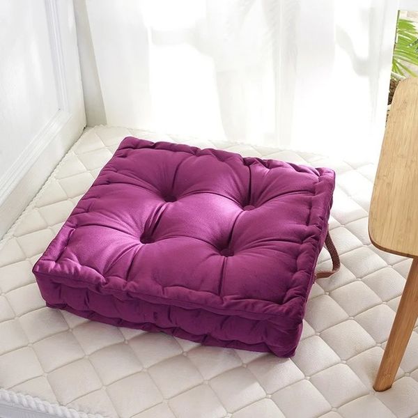 NEU 2024 Quadratische Pouf Tatami Kissen Kissen Kissen Kissen weiche Sitzkissen Kissen Kissen Kissen Home Sofa Tatami Kissen 42x42cm1.für