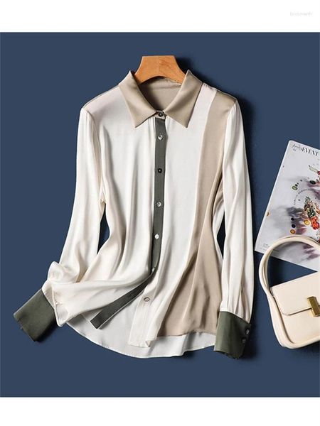 Женские блузки, женская блузка, летняя женская рубашка в полоску, весенняя длинная женская макси-блузка, повседневная хлопковая блузка с винтажными рукавами, свободные размеры