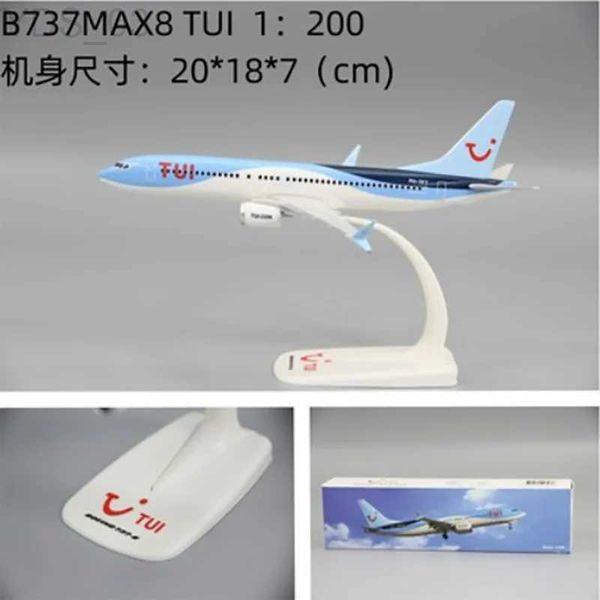 Модель самолета B737MAX8 B787-8 TUI Airlines ABS Пластик Модель самолета Игрушки Модель самолета Игрушка в сборе Смола для коллекции YQ240401