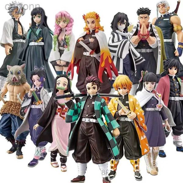 Anime Manga 15 Estilo Dos Desenhos Animados Anime Demônio Venda Quente Kimetsu No Yaiba Atacado Kamado Nezuko Tanjirou Action Figure Modelo Crianças Brinquedos 240401