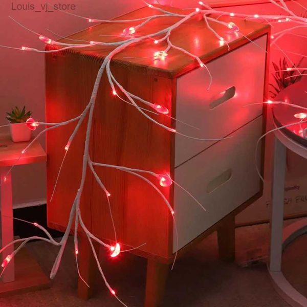 Cordas LED Luz de corda para dia dos namorados com controle remoto Ultra-brilhante Flicker-Free Romântico Amor em forma de coração Festa de fadas YQ240401