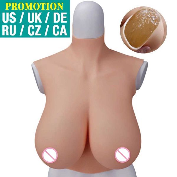 Cuscinetto per il seno Dokier Forme del seno di grandi dimensioni Tette di alta qualità Silicone Potenziatore artificiale Crossdress Transgender Travestito Cosplay Shemale 240330