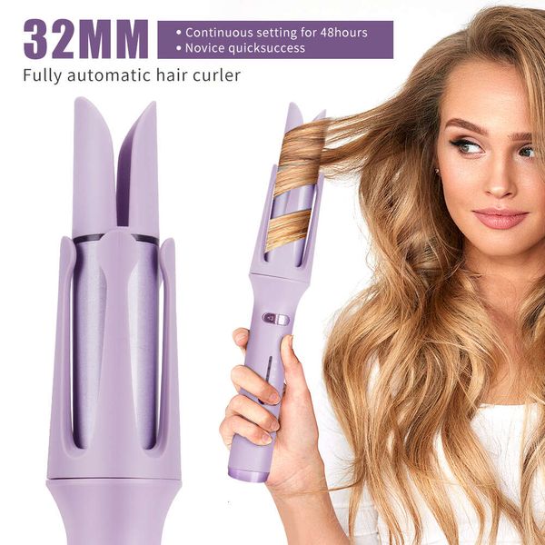 Novo modelador de cabelo automático 32mm rotação automática rolo de cabelo cerâmica profissional curling ferro varinha ferramentas estilo cabelo