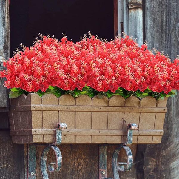 Dekoratif çiçekler ev asılı sepet açık buketleri wisteria sümbül dökme vazo
