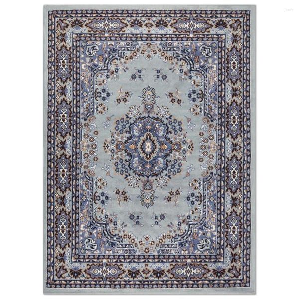 Carpets Carpet Premium Sakarya Traditioneller Medaillon-Teppich, Grau/Blau, 7'8