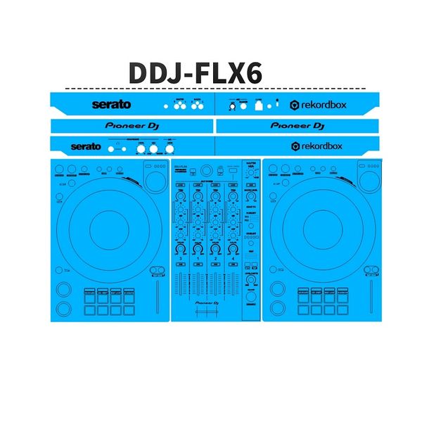 Pioneer Film DDJ-FLX6 Digital Controller DJ Disc Maker DDJFLX6 Schutzfolie Aufkleber Vollständige Abdeckung