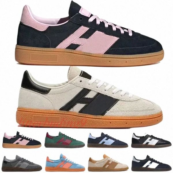 Handball de moda ao ar livre Sapatos especiais designers de designer masculino e feminino tênis de corrida brancos vinil preto cola de cola marrom cola marrom 36-45 euros