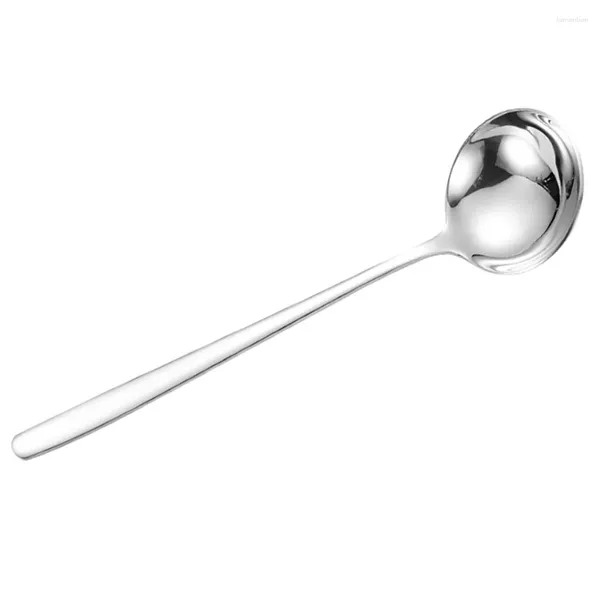 Cucchiai in acciaio inossidabile cucchiaio posate per posate per porte per le mestoli strumenti di cottura grandi utensili wok cucina mescolando zuppa per bambini