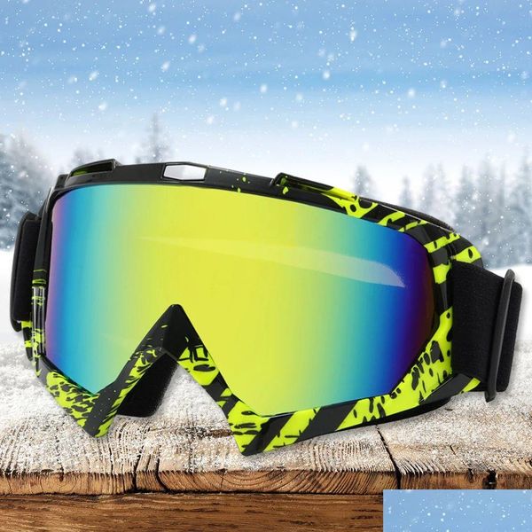Óculos de esqui neve snowboard óculos de proteção uv óculos de sol para esportes ao ar livre entrega gota ao ar livre equipamentos de proteção ot7c5