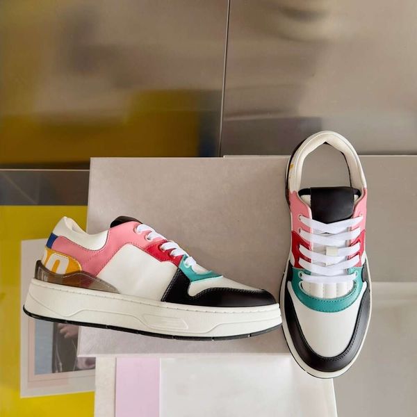 Casual Color Blocking Small White per donna 23 Nuove scarpe da skateboard di tendenza autunnale, popolari su Internet, stesse scarpe da tavolo sportive versatili con suola spessa