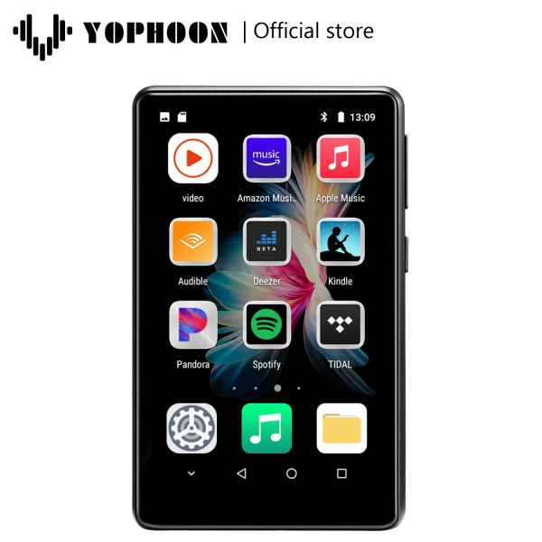 Плеер Yophoon, новый 4,0-дюймовый MP3-плеер с Wi-Fi, Bluetooth, MP4-плеер, Android 8.1 со Spotify Pandora, потоковый музыкальный плеер на Android, Hi-Fi звук